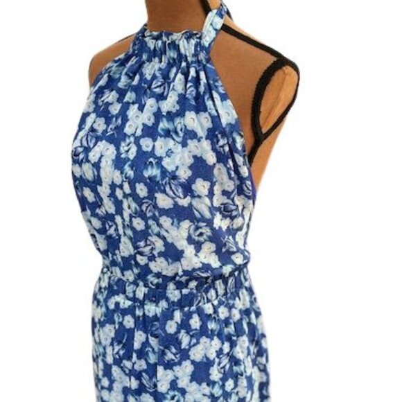 Chelsea 28 Blue Floral Halter Neck Maxi Dress – Size XL - NWOT - Picture 4 of 7